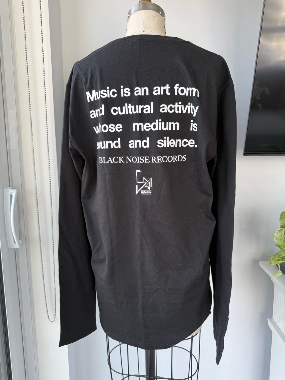 5cm Black Noise Records Graphic Long Sleeve Tee
